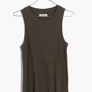 Madewell Ribbed Army Green Tank
